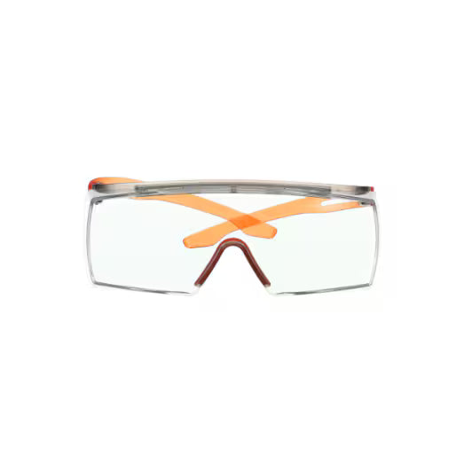 3M™ SecureFit™ 3700 Overzetbril, oranje veren, Scotchgard™ anticondens (K&N), heldere lens, SF3701SGAF-ORG-EU, 20/doos
