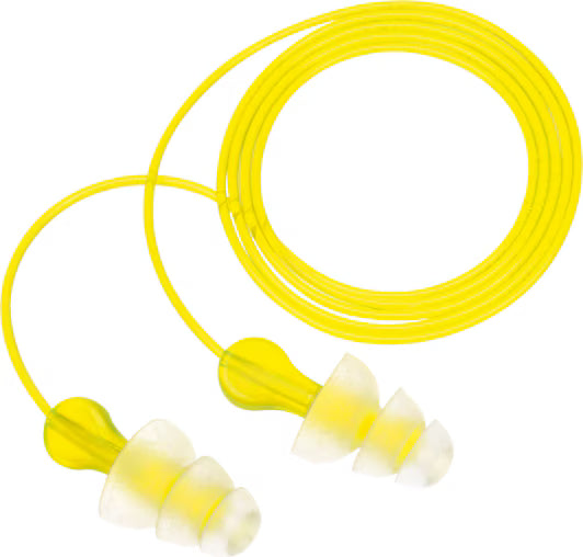 3M™ Tri-Flange™ Oordoppen, stoffen koord, 400 paar/doos, PN-01-006