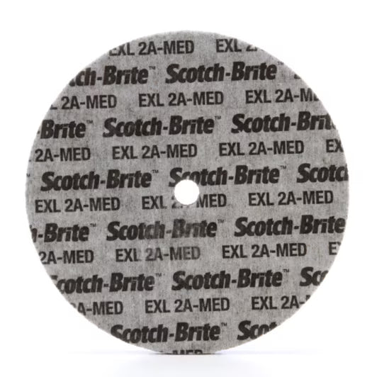 Scotch-Brite™ EXL Unitized Wiel XL-UW, 152 mm x 25.4 mm x 25.4 mm, 2A Med