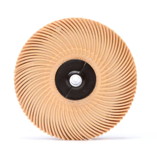 Scotch-Brite™ Radial Bristle Schijf, RB-ZB, perzik, 76 mm x 2 mm x 10 mm, 6µ