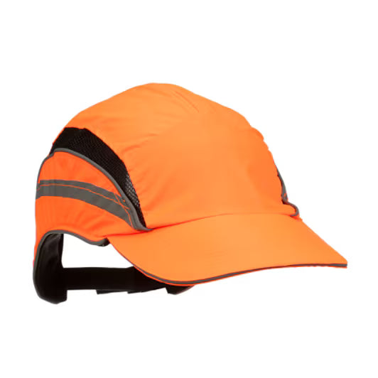 3M™ First Base™ 3 Stootpet 2021875, Classic, hi-viz, oranje, standaardklep, 70 mm