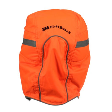 3M™ First Base™ 3 Stootpet 2021218, Winter, hi-viz, oranje, korte klep, 55 mm