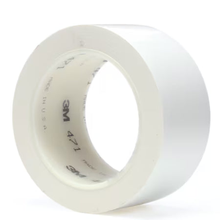 3M™ Vinyl Tape 471, Wit, 50 mm x 33 m, 0.14 mm
