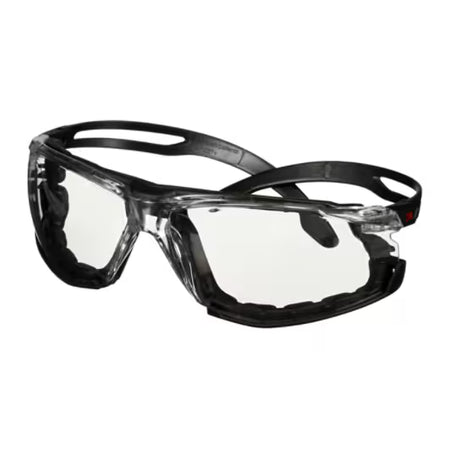3M™ SecureFit™ 500 Veiligheidsbril, zwart montuur, foam, Scotchgard™ condenswerende en krasbestendige coating (K&N), heldere lenzen, SF501SGAF-BLK-FM-EU, 20/doos