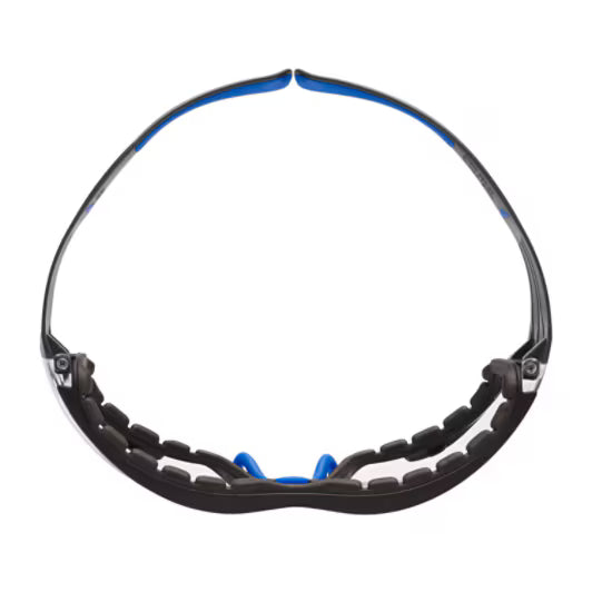 3M™ SecureFit™ 400 Veiligheidsbril, blauw/grijs montuur, foam, Scotchgard™ condenswerende en krasbestendige coating (K&N), heldere lenzen, SF401SGAF-BLU-F-EU