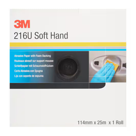 3M™ Soft Hand schuurrol 216U, 114 mm x 25 m, P800, 50340