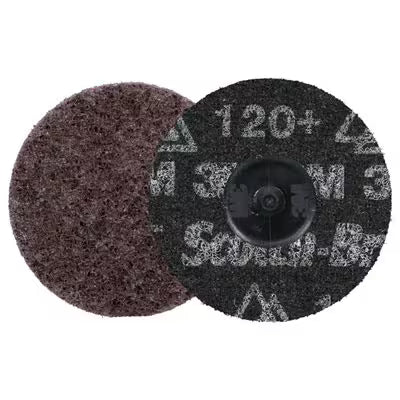 Scotch-Brite™ Roloc™ Precision Heavy Duty Surface Conditioning-schijf, HD-DR, Coarse 120+, TR, 76 mm, 25/Carton, 100 ea/Case