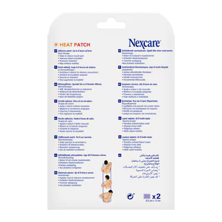 Nexcare™ Warmtepleister, 9,5 cm x 13 cm, 2/verpakking