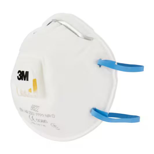 3M™ Cool Flow™ Stofmasker 8822, FFP2 NR D, met ventiel, 3/verpakking