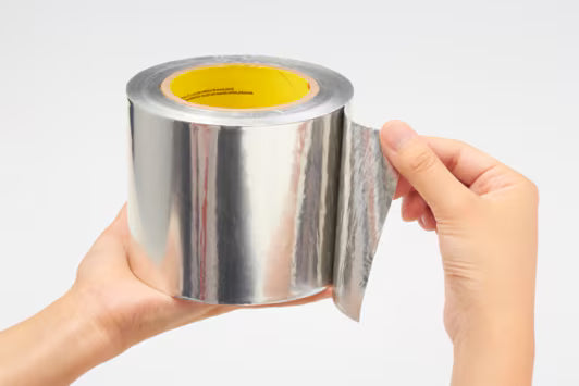3M™ Aluminium Tape 425, Zilver, 75 mm x 55 m, 0.12 mm