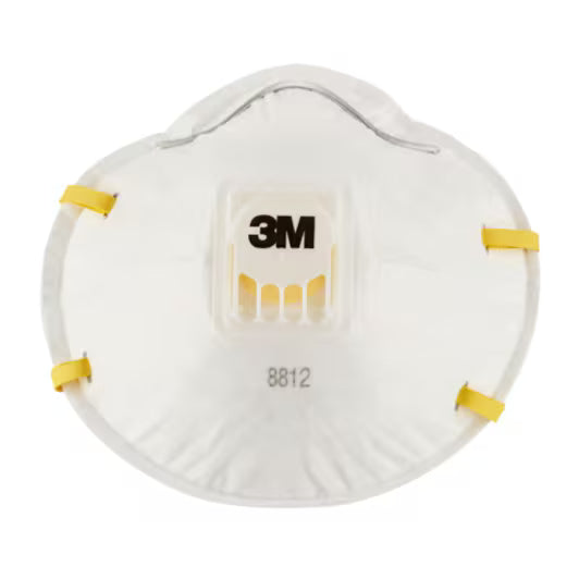 3M™ Stofmasker voor handmatig schuren 8812, FFP1, ventiel, 3/pak