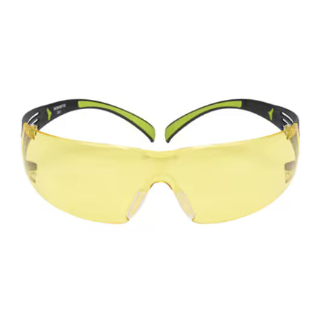 3M™ SecureFit™ 400 Veiligheidsbril, zwart/groen montuur, antikras/anticondens, amberkleurige lenzen, SF403AS/AF-EU