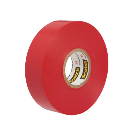 Scotch® 35 Vinyl Electro-Isolatieband, Rood, 19 mm x 20 m, 0.18 mm