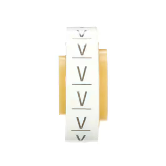 3M™ ScotchCode™ SDR-V Kabelmarkering Navulrollen, Brief "V", 10x Retailverpakking