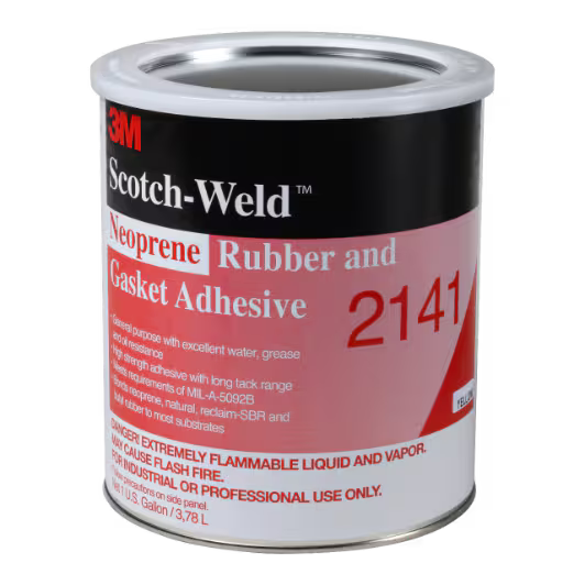 3M™ Neopreenlijm voor Rubber en Pakkingen 2141, Geel, 900 ml
