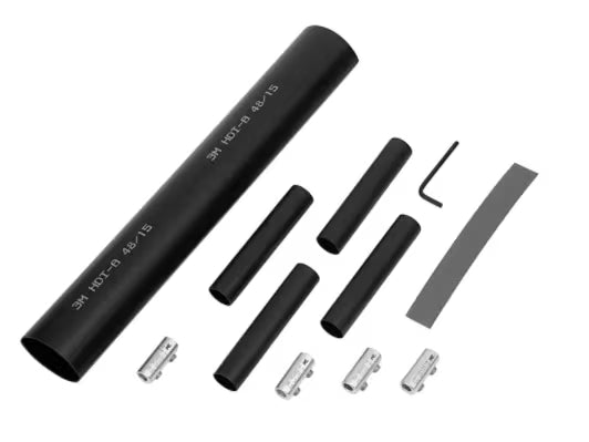 3M™ 91-AHSC-95N Warmtekrimp-lijnverbindingsmof, 0,6/1 kV, 3x 50 - 4x 95 mm², Schroefconnector