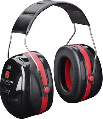 3M™ PELTOR™ Optime™ III Gehoorkappen, zwart/rood, hoofdband, H540A-411-SV