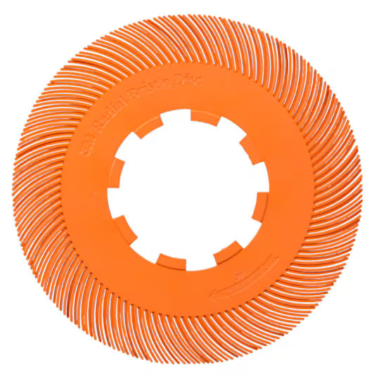 Scotch-Brite™ radiale precisieborstel, PN-RB, 80+, 193,675 mm (7-5/8 inch), type C, zonder adapter