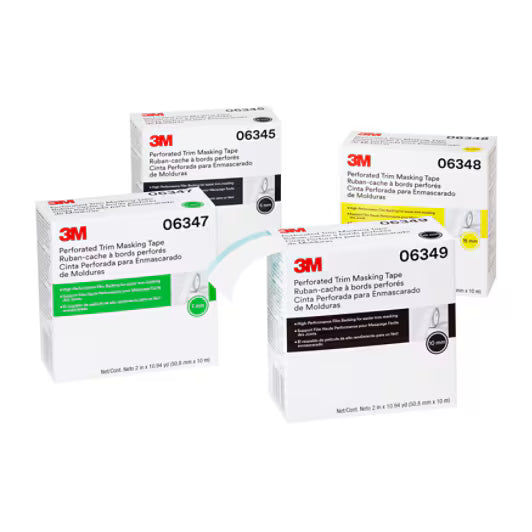 3M™ Geperforeerde Trim Masking Tape, 15 mm, harde band, 50,8 mm x 10 m, 06348