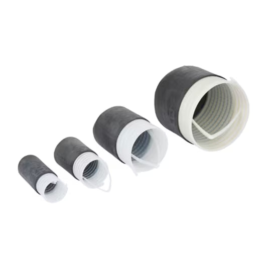 3M™ EC-2 Koudkrimpeindkap, EPDM, Zwart, Kabel-DM 15,9 - 30,1 mm