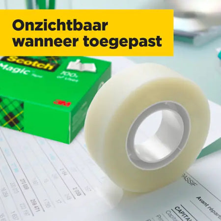 Scotch® Magic™ Onzichtbaar plakband, 1 rol, 19 mm x 10 m