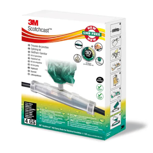 3M™ Scotchcast™ 92-NBA GS Giethars-Lijnverbindingsmof, maat 7, 0.6/1 kV, 4x 120 - 240 mm², 1/doos