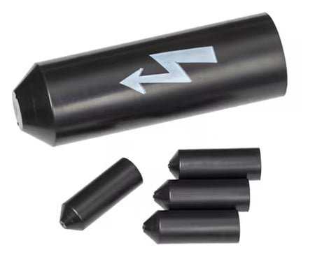3M™ SKE S/1+2 Spanningsbestendige Warmtekrimpeindkap, Zwart, 4x 10 - 25 mm²