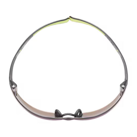 3M™ SecureFit™ 400 Veiligheidsbril, zwart/groen montuur, krasbestendige, spiegelende blauwe lenzen, SF408AS-EU