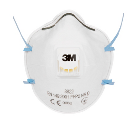 3M™ Stofmasker, FFP2, met ventiel, 8822
