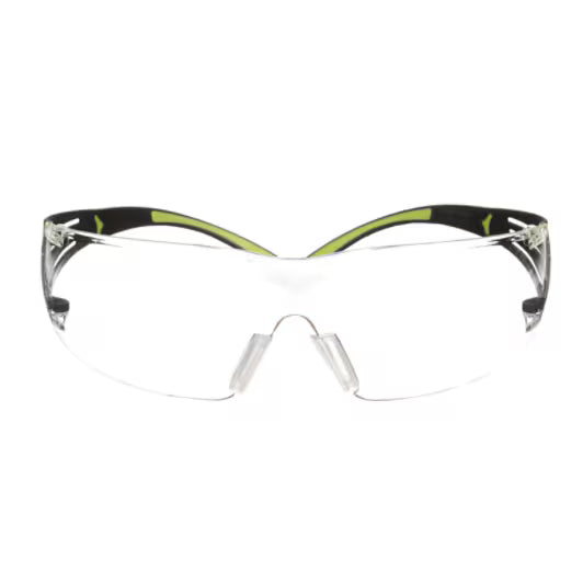 3M™ SecureFit™ 400 Veiligheidsleesbril, zwart/groen montuur, antikras/anticondens, heldere +2.0 lenzen, SF420AS/AF-EU, 20/doos