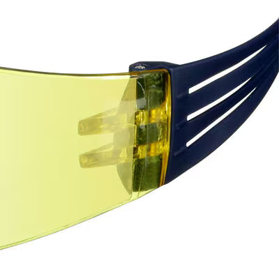 3M™ SecureFit™ 100 Veiligheidsbril, blauw montuur, antikras/anticondens, amberkleurige lenzen, SF103AF-BLU-EU, 20/doos