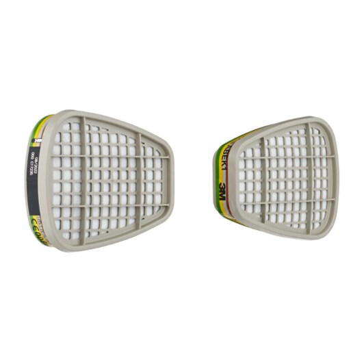 3M™ Filter tegen organische dampen 6059, ABEK1 voor 6000‑ en 6500-serie, 1 pr/pak
