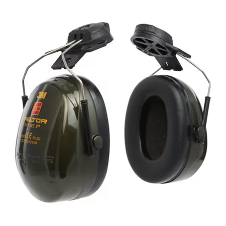 3M™ PELTOR™ Optime™ II Gehoorkappen, groen, helmbevestiging, H520P3E-410-GQ