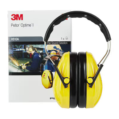3M™ PELTOR™ Optime™ I Gehoorkappen, geel, hoofdband, H510A-401-GU