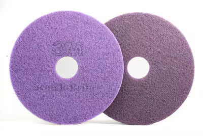 Scotch-Brite™ Diamanten Vloerpads, Paars, 432 mm, 5/Doos