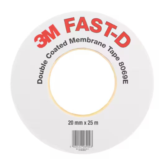 3M™ Flexibele dubbelzijdige Afdichtingstape 8069E - FAST-D, Lichtbruin, 25 mm x 25 m, 0.47 mm