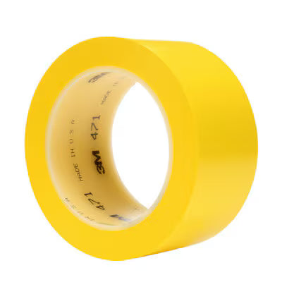 3M™ Vinyl Tape 471, Geel, 50 mm x 33 m, 0.14 mm