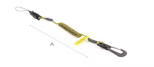 3M™ DBI-SALA® Valbeveiliging voor gereedschap Clip2Loop coil tether voor gereedschap, 10 stuks, 1500060