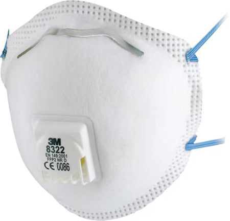 3M™ Stofmasker, FFP2, met ventiel, 8322