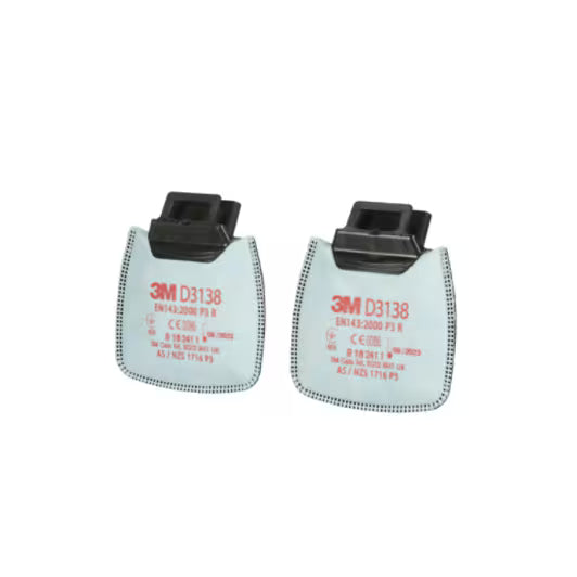 3M™ Secure Click™ Deeltjesfilter tegen hinderlijke niveaus van organische dampen/zure gassen en ozon tot 10x OEL, P3 R, D3138