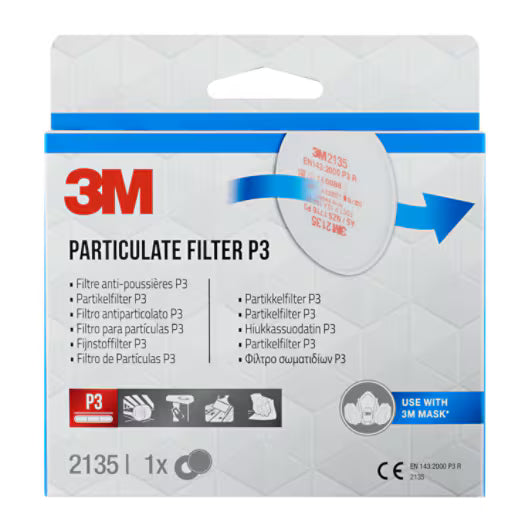 3M™ Fijnstoffilter 2135, P3 voor 6000‑ en 6500-serie 1 pr/pak