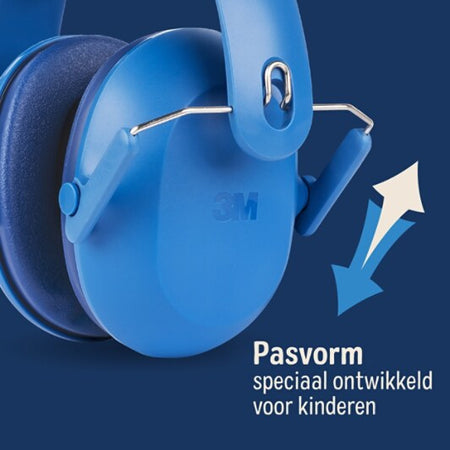 3M™ Gehoorbeschermende oorkappen voor kinderen PKIDSB-BLU-E, blauw (87-98 dB)