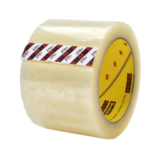 Scotch® Krachtige Verpakkingstape 375+, Transparant, 72 mm x 50 m