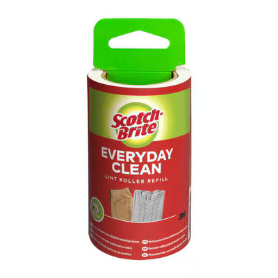 Scotch-Brite™ Everyday Clean pluizenkleefroller voor dagelijks gebruik 56 vellen navulling, 1/Verpakking