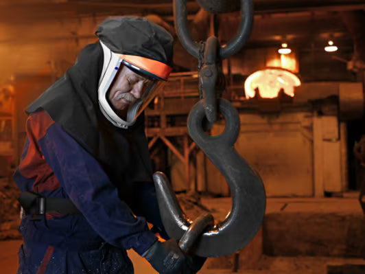 3M™ Versaflo™ Helm met zeer duurzame schouderbedekking, M-406