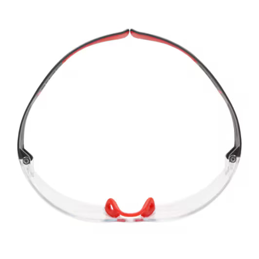 3M™ SecureFit™ 400 Veiligheidsbril, rood/grijs montuur, Scotchgard™ condenswerende en krasbestendige coating (K&N), heldere lenzen, SF401SGAF-RED-EU