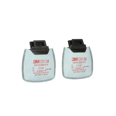 3M™ Secure Click™ Deeltjesfilter tegen hinderlijke niveaus van organische dampen/zure gassen en ozon tot 10x OEL, P3 R, D3138