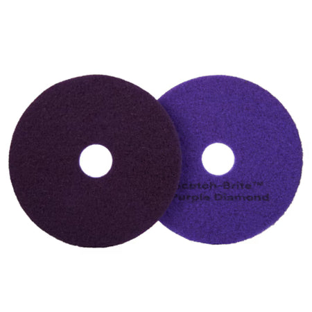 Scotch-Brite™ Diamanten Vloerpads, Paars, 432 mm, 5/Doos