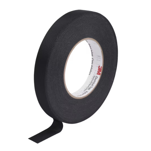 3M™ ET 11 Acetaat Textieltape, Zwart, 603 mm x 66 m x 0.18 mm