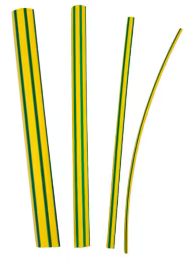 3M™ GTI 3000 Dunwandige Warmtekrimpkousbuis, Geel-Groen, 24/8 mm, 1 m